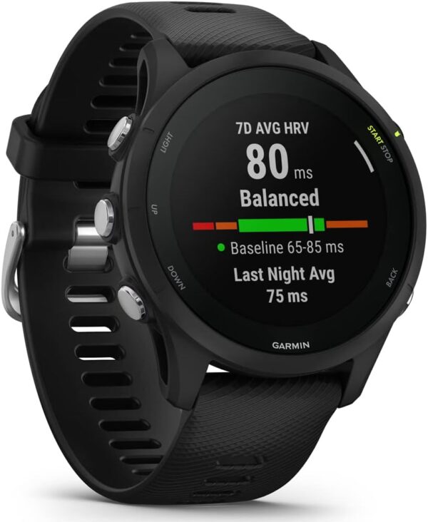 51XfzXceDbL._AC_SL1000_.jpg Garmin 010-02641-20 Forerunner 255 Music GPS Smartwatch Blac...