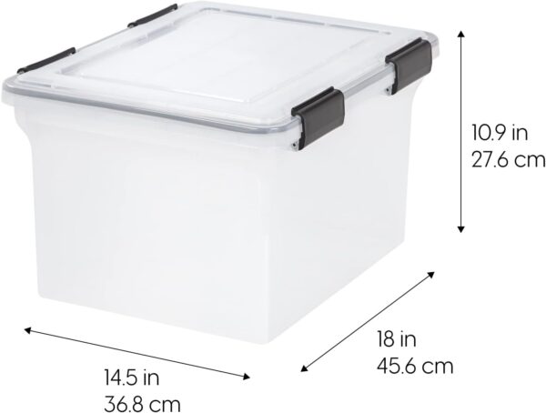 51cGmr2MWL._AC_SL1500_.jpg IRIS USA File Box WeatherPro File Organizer Plastic File Box...
