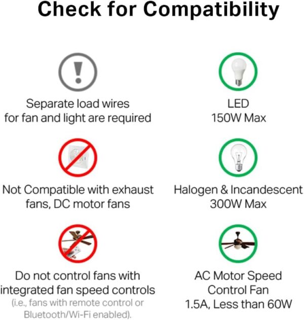51f9xpVVO2L._AC_SL1000_.jpg Kasa Smart Ceiling Fan Control & Dimmer Switch | Adjustable ...