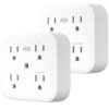 KMC Smart Tap Mini 2-Pack, 4-Outlet Wall Mounted Plug Adapte... KMC Smart Tap Mini 2-Pack, 4-Outlet Wall Mounted Plug Adapte...