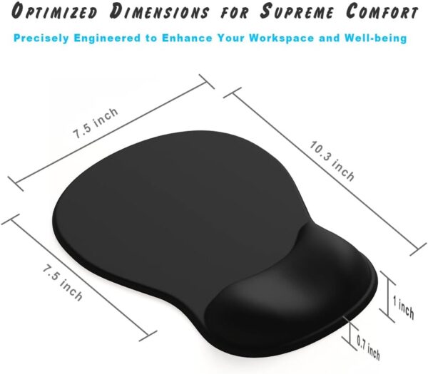 51nnHCYMKL._AC_SL1000_.jpg ErgoComfort Gel Wrist Rest Mouse Pad-Ergonomic Office Mousep...