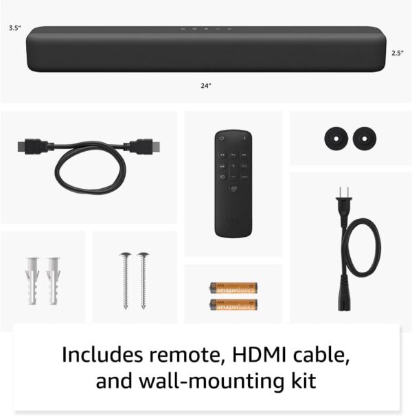 51nTqSbH7GL._AC_SL1000_.jpg Amazon Fire TV Soundbar (newest model), 2.0 speaker with DTS...