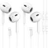2 Packs- Wired Headphones for iPhone Earbuds Built-in Microp... 2 Packs- Wired Headphones for iPhone Earbuds Built-in Microp...