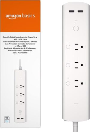 Amazon Basics Smart Plug Power Strip with 3 Individually Con... Amazon Basics Smart Plug Power Strip with 3 Individually Con...