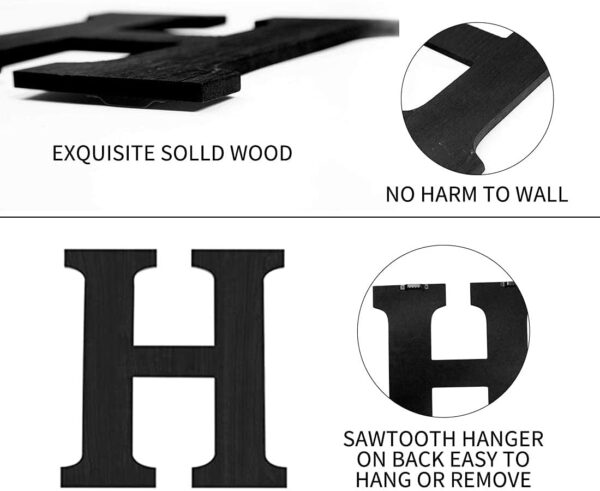 51vq9n2EkmL._AC_SL1100_.jpg Wood Home Sign with Artificial Eucalyptus Wreath for O, Hang...