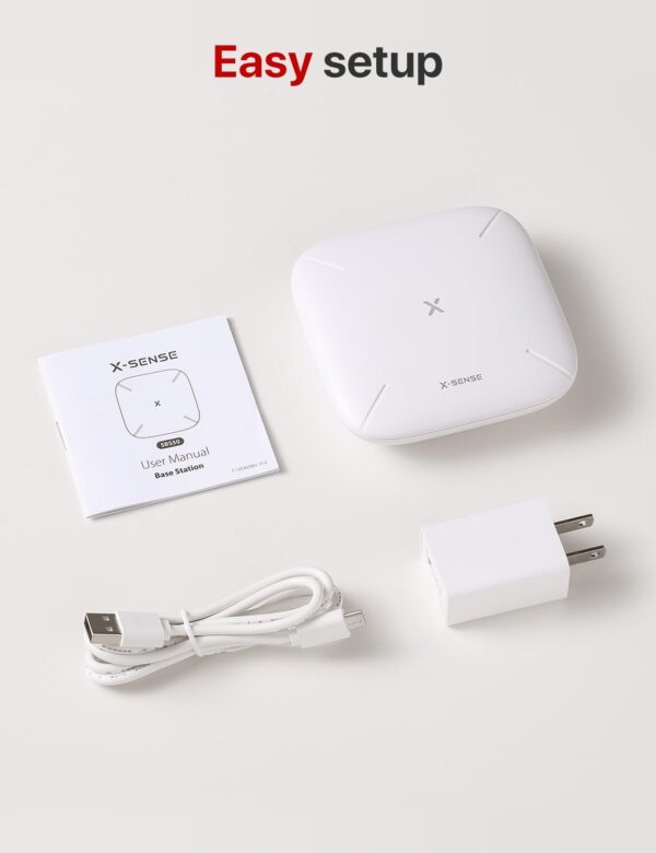 51wcGysFJaL._AC_SL1500_.jpg X-Sense Smart Home Base Station, 2.4 GHz Wi-Fi Required, Enh...