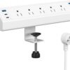 Desk Clamp Power Strip USB C,40W Total Fast Charging Station... Desk Clamp Power Strip USB C,40W Total Fast Charging Station...