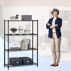 4 Tier Shelving Unit NSF Wire Shelf Metal Large Storage Shel...