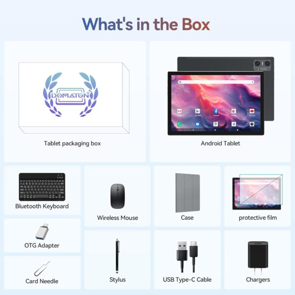 611DEtWtK1L._AC_SL1500_.jpg Android 14 Tablet 2025 Latest Tablets, 10 inch Tablet (4+4)G...