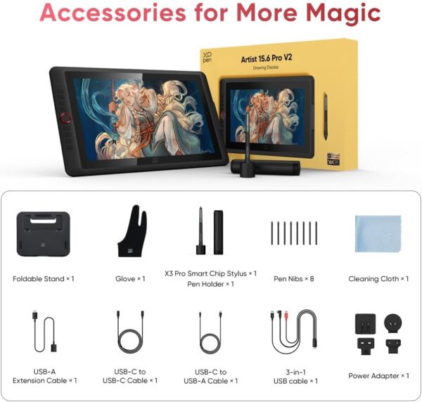 611vSNNuUeL._AC_SL1000_.jpg XPPen Upgraded Artist 15.6 Pro V2 Drawing Tablet with Screen...