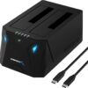 SABRENT USB Type C SATA 2.5” & 3.5” Dual Bay SABRENT USB Type C SATA 2.5” & 3.5” Dual Bay Hard Drive Dock...