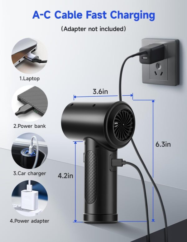 614oQrjjMiL._AC_SL1500_.jpg Compressed Air Duster,Fulljion 3-Gear to 51000RPM Electric A...