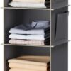 Hanging Closet Organizer and Storage, 6-Shelf Closet Hanging...