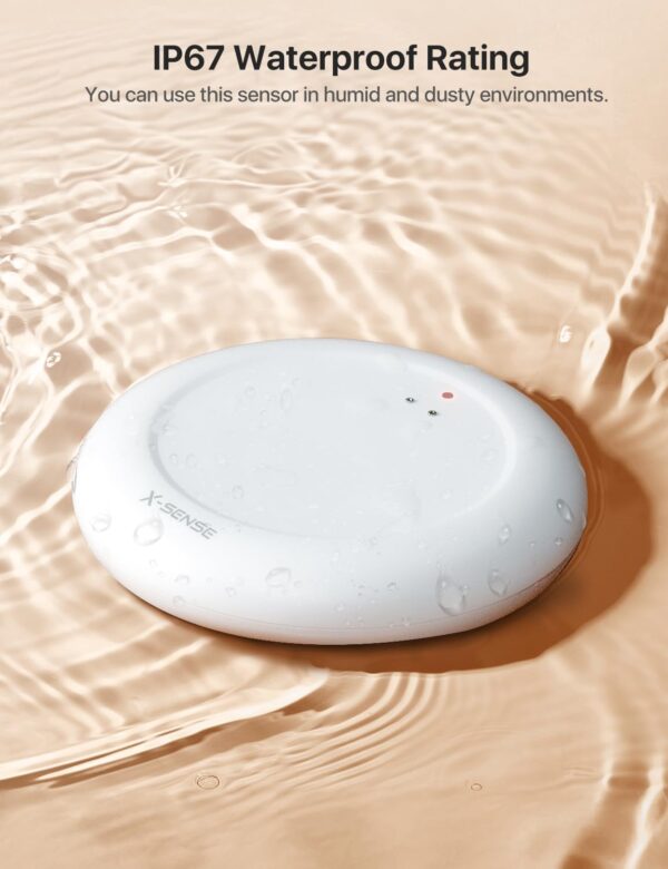 616axJ0qS8L._AC_SL1500_.jpg X-Sense Wi-Fi Water Leak Detector Kit, Smart Water Sensor Al...