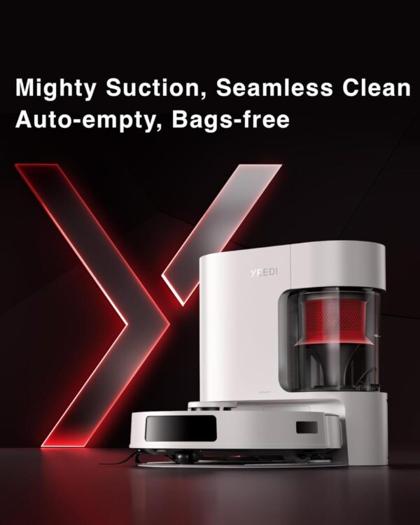 617guXrdj7L._AC_SL1500_.jpg Yeedi C12 Plus Robot Vacuum and Mop, 8000Pa Strong Suction, ...