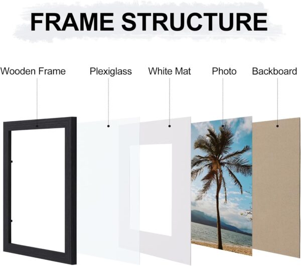 Vittanly 10 Pack Picture Frames Collage Wall Decor, Gallery ...