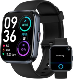 Smart Watch for Men Women Android iPhone, Alexa Built-in Fit...