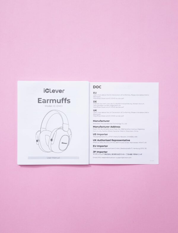 iClever Noise Cancelling Headphones for Kids, SNR 29dB Safet...