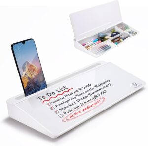Small Glass Desktop Whiteboard Dry-Erase-Board - Computer Ke... Small Glass Desktop Whiteboard Dry-Erase-Board - Computer Ke...