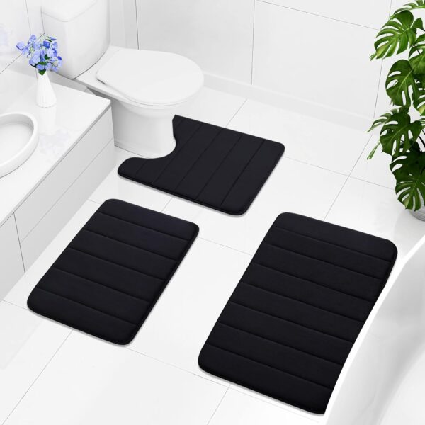 61ChhdcxMFL._AC_SL1500_.jpg Buganda Memory Foam Bath Mat, 24" x 16", Ultra Soft and Non-...