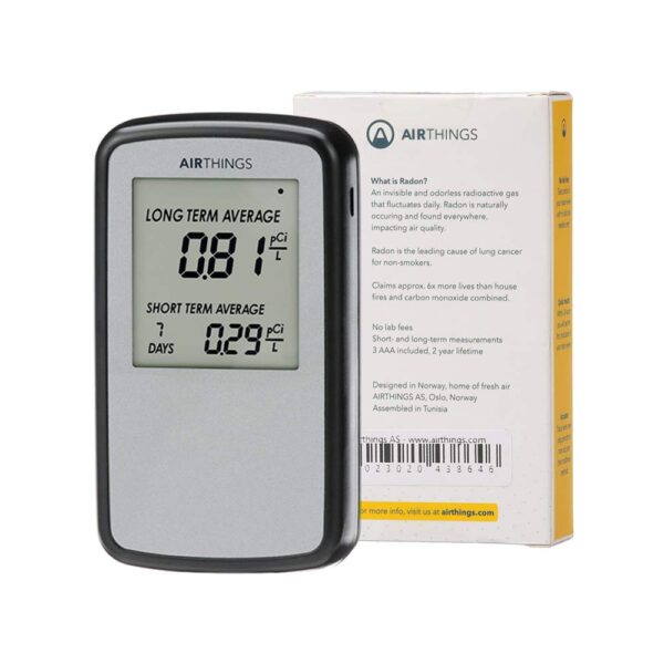 61Cx0b8bLtL._SL1000_.jpg Airthings Corentium Home Radon Detector 223 Portable, Lightw...
