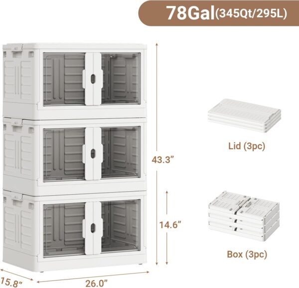 61EvNplGbXL._AC_SL1500_.jpg 345Qt Stackable Storage Bins with Lids & Wheels, 3-Pack Larg...