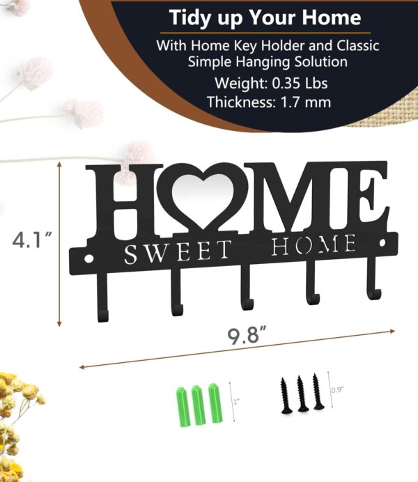 61EwHESGgOL._AC_SL1500_.jpg WIPHANY Key Holder Hooks Organizer Hanger Rack Wall Mounted ...