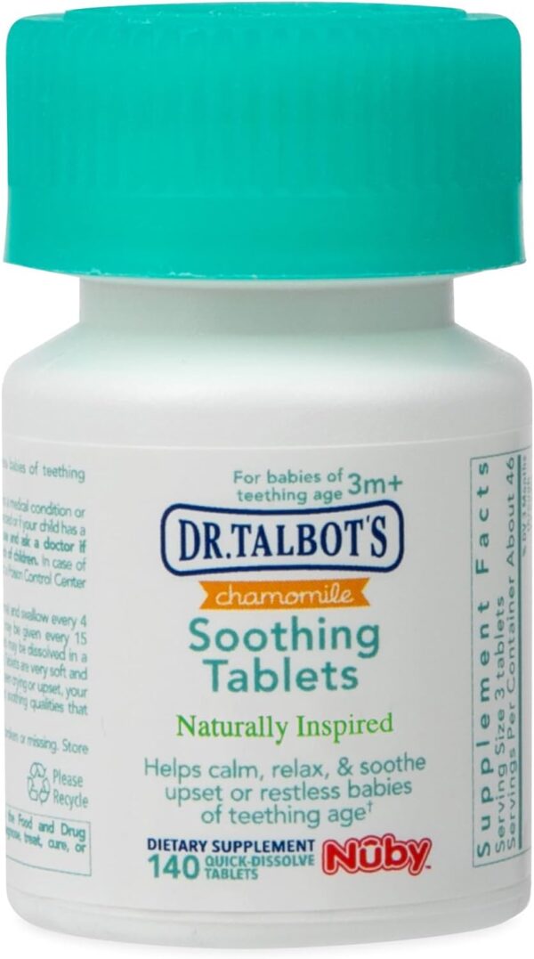 61FFg0ZqixL._AC_SL1500_.jpg Dr. Talbot's Chamomile Soothing Tablets, Quick Dissolve, 140...