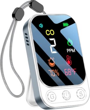 Portable Carbon Monoxide Detectors [3-in-1] Mini Size CO Mon...