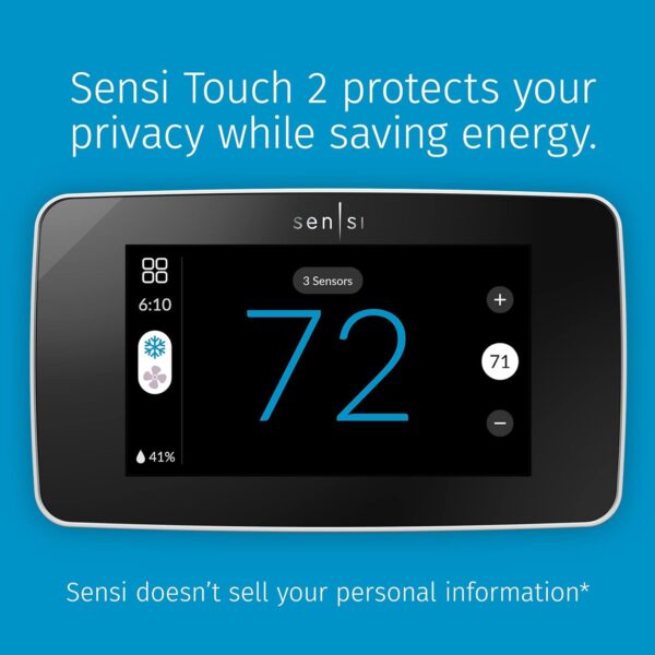 61FUtACSKL._AC_SL1500_.jpg Sensi Touch 2 Smart Thermostat with Touchscreen Color Displa...