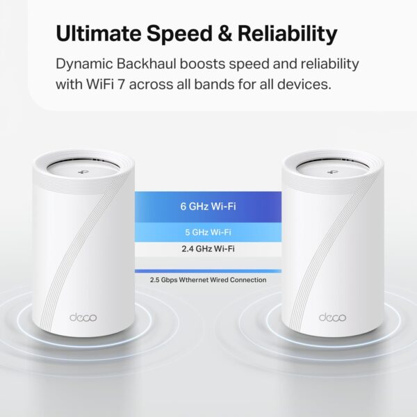 61FyAQxIpML._AC_SL1500_.jpg TP-Link Tri-Band WiFi 7 BE10000 Whole Home Mesh System (Deco...