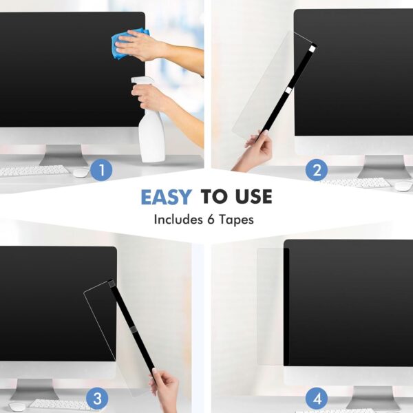 61Gfzu5doML._AC_SL1500_.jpg DOLLAR BOSS Monitor Memo Boards for Computers 2 Pcs Office D...