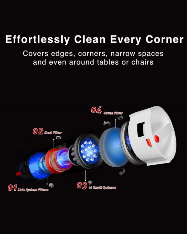 61I5rRefKeL._AC_SL1500_.jpg Yeedi C12 Plus Robot Vacuum and Mop, 8000Pa Strong Suction, ...