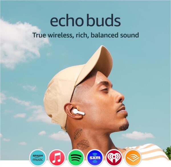 Amazon Echo Buds (newest model), True Wireless Bluetooth 5.2... Amazon Echo Buds (newest model), True Wireless Bluetooth 5.2...