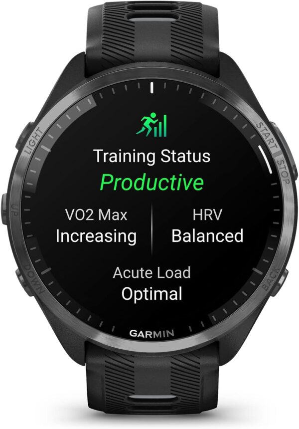 Garmin Forerunner® 965 Running Smartwatch, Colorful AMOLED D...