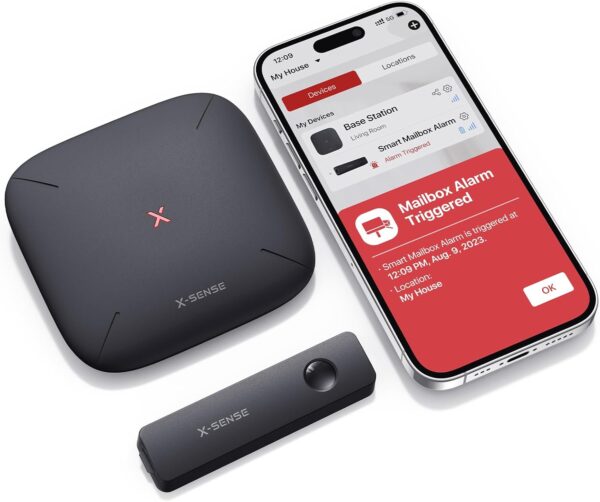 X-Sense Smart Mailbox Alarm, Wireless Long Range Mailbox Ale... X-Sense Smart Mailbox Alarm, Wireless Long Range Mailbox Ale...