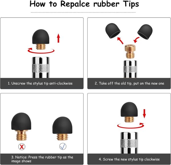 61K82-P0uBL._AC_SL1500_.jpg Stylus for Touch Screens, Digiroot 4-Pack Stylus Pens High S...