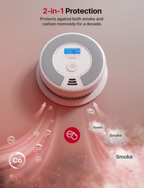 61LlhIup2xL._AC_SL1500_.jpg X-Sense Smart Smoke Detector Carbon Monoxide Detector Combo,...