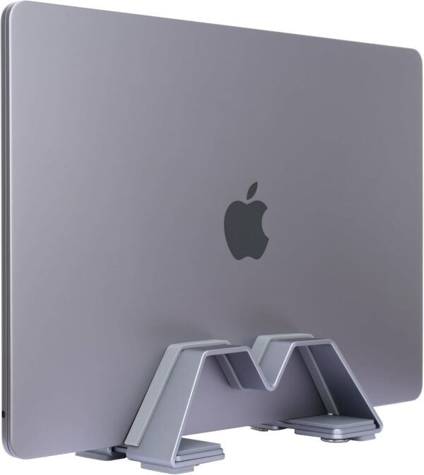 61LyGs5PG5L._AC_SL1500_.jpg Adjustable Vertical Laptop Stand - Aluminum, Universal Fit f...