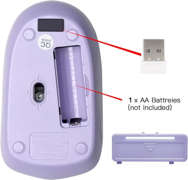 61OeooE3SSL._AC_SL1500_.jpg Wireless Keyboard and Mouse Combo, Full-Sized Wireless Keybo...
