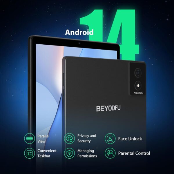 61PH3b7mIdL._AC_SL1500_.jpg Tablet 2025 Android 14 Tablet with Keyboard, 10.4" 8 Core wi...