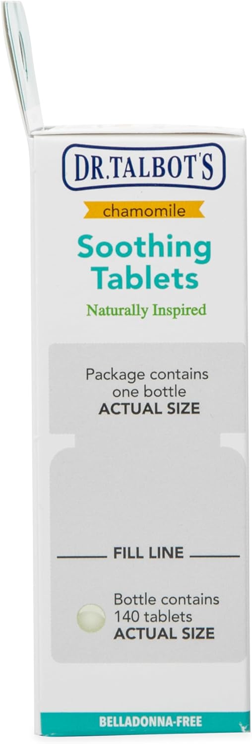 61RGZ9AZiL._AC_SL1500_.jpg Dr. Talbot's Chamomile Soothing Tablets, Quick Dissolve, 140...