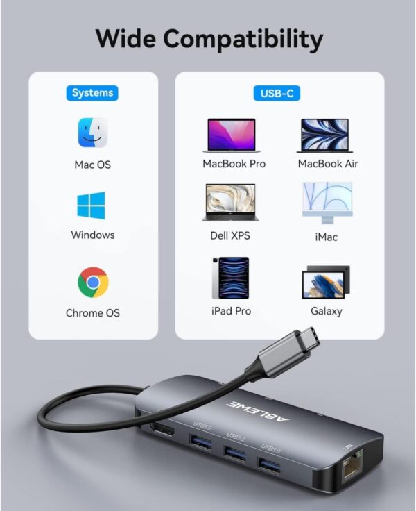 61TOUejiLdL._AC_SL1500_.jpg ABLEWE USB C Hub Ethernet, 8 in 1 Multiport USB C to HDMI Ad...