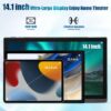 61U4WW-1K0L._AC_SL1050_.jpg 14.1 Inch Large Screen Android Tablet, Big Screen Tablets wi...