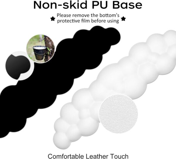 61WZJCS6wZL._AC_SL1280_.jpg JIKIOU Upgrade Leather Cloud Keyboard Wrist Rest, Cloud Wris...