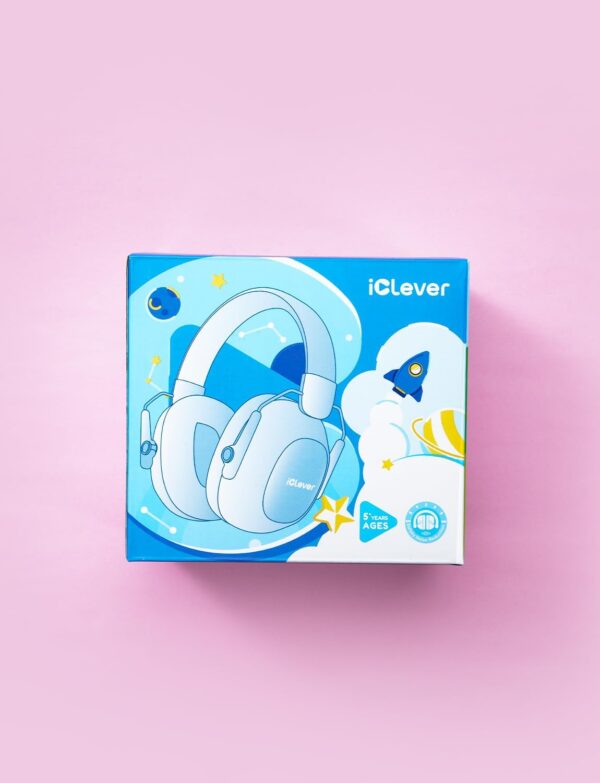 iClever Noise Cancelling Headphones for Kids, SNR 29dB Safet...