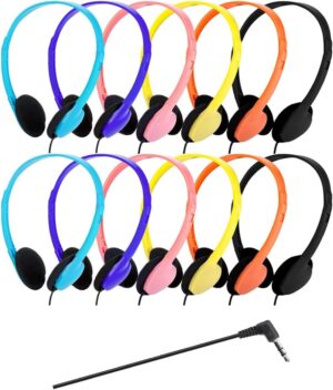 Bulk Headphones 12 Packs Classroom Headphones Student On Ove... Bulk Headphones 12 Packs Classroom Headphones Student On Ove...