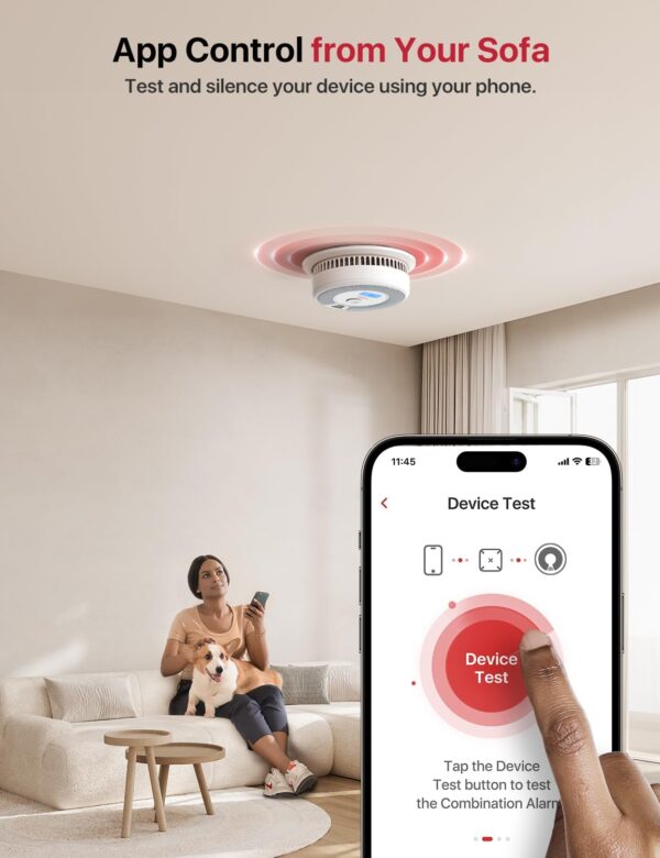 61dtNr50QFL._AC_SL1500_.jpg X-Sense Smart Smoke Detector Carbon Monoxide Detector Combo,...