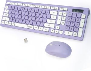 Wireless Keyboard and Mouse Combo, Full-Sized Wireless Keybo... Wireless Keyboard and Mouse Combo, Full-Sized Wireless Keybo...