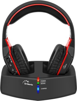 WallarGe Wireless Headphones for TV Watching with RF Transmi... WallarGe Wireless Headphones for TV Watching with RF Transmi...